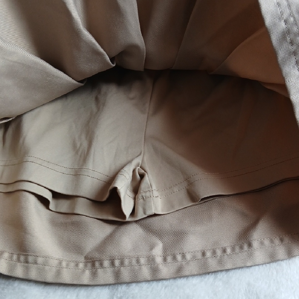 Izod Women's Pleated Skirt Trio in Navy and Beige - Picture 5 of 6